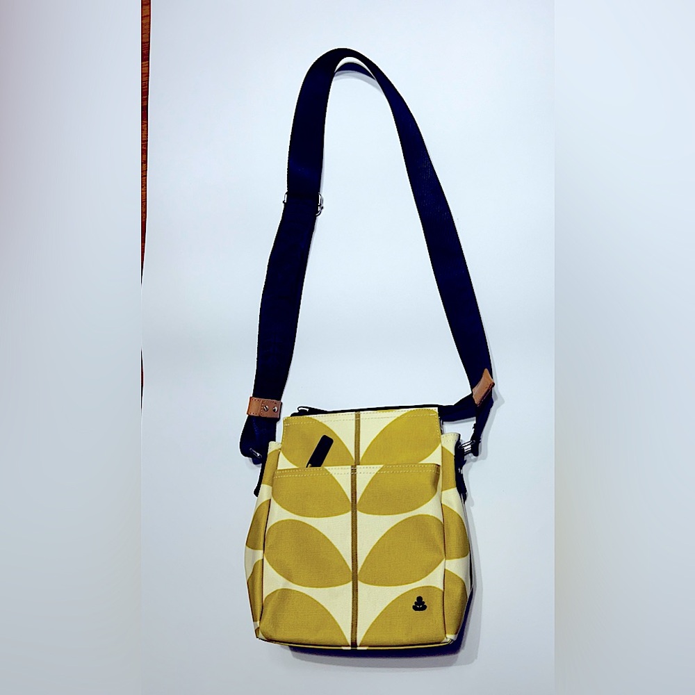 Orla Kiley Coated Cotton Ranger Crossbody in Sunflower Stem - EUC